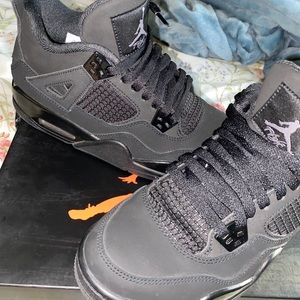Black cat Jordan 4’s brand New!